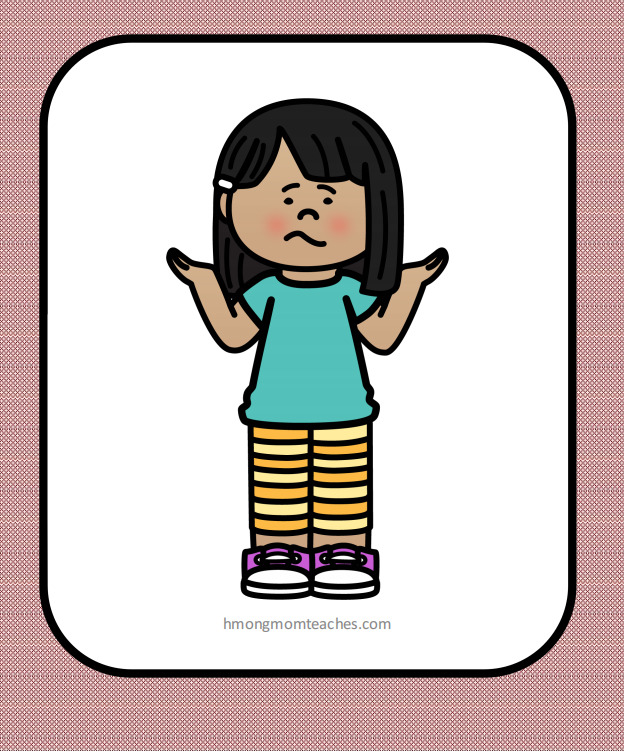 Hmong Emotions Flashcards